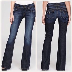 Hudson Signature flap pocket bootcut jeans